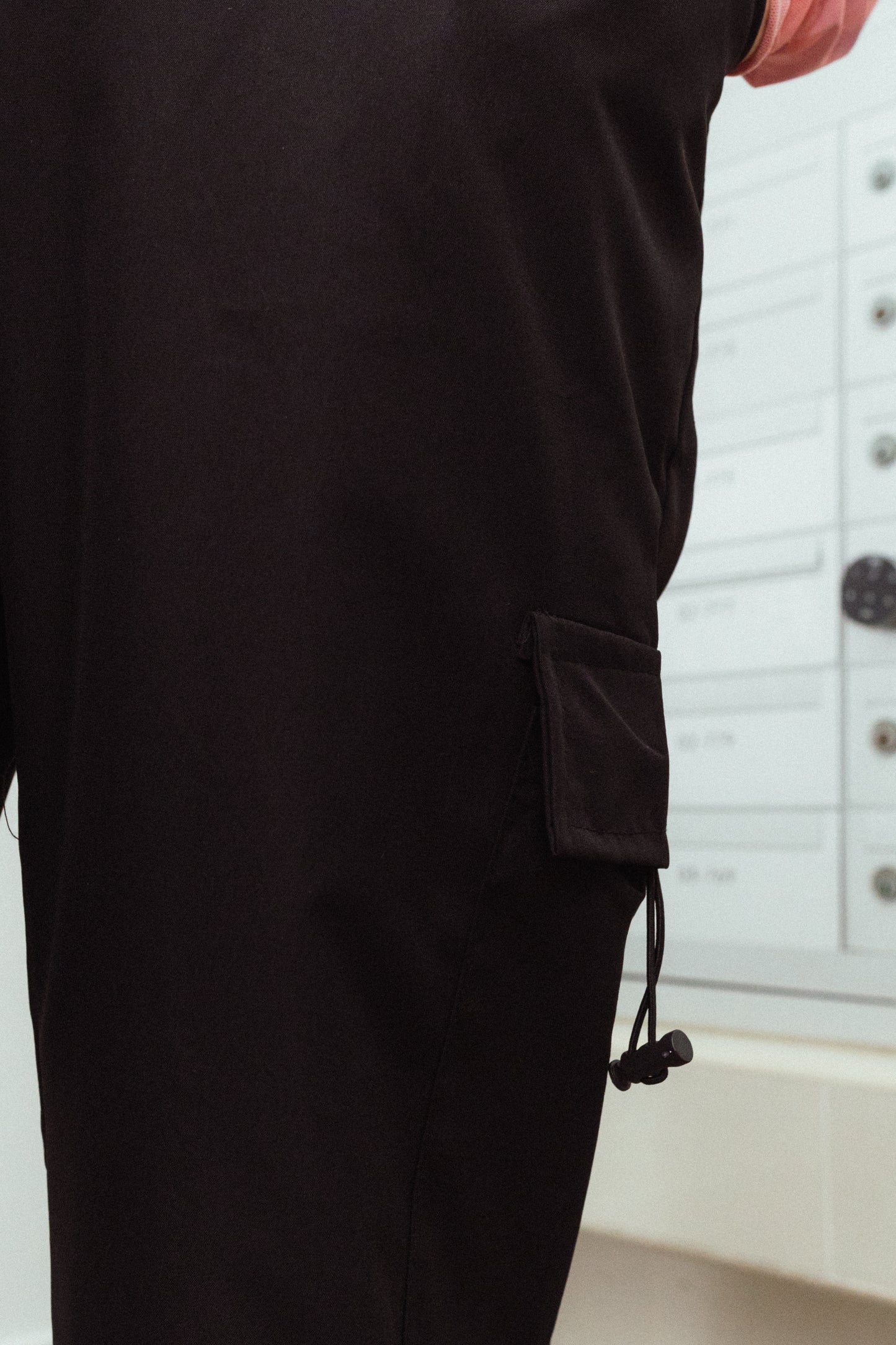 Draw String Black Pants