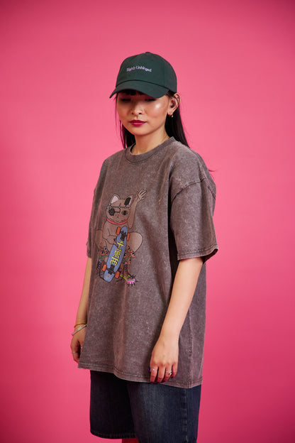 Nekkid Genius Acid Washed Oversized T-Shirt